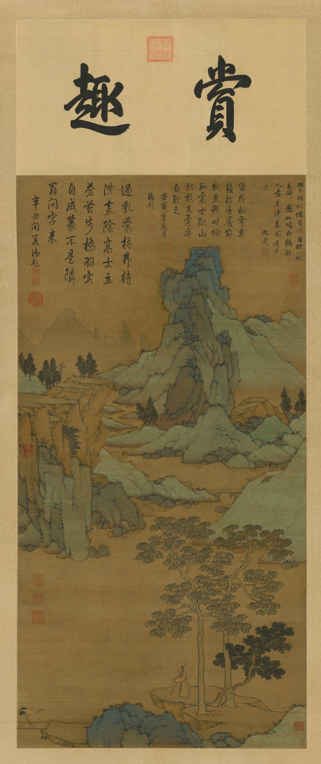 桐荫玩鹤图预览图