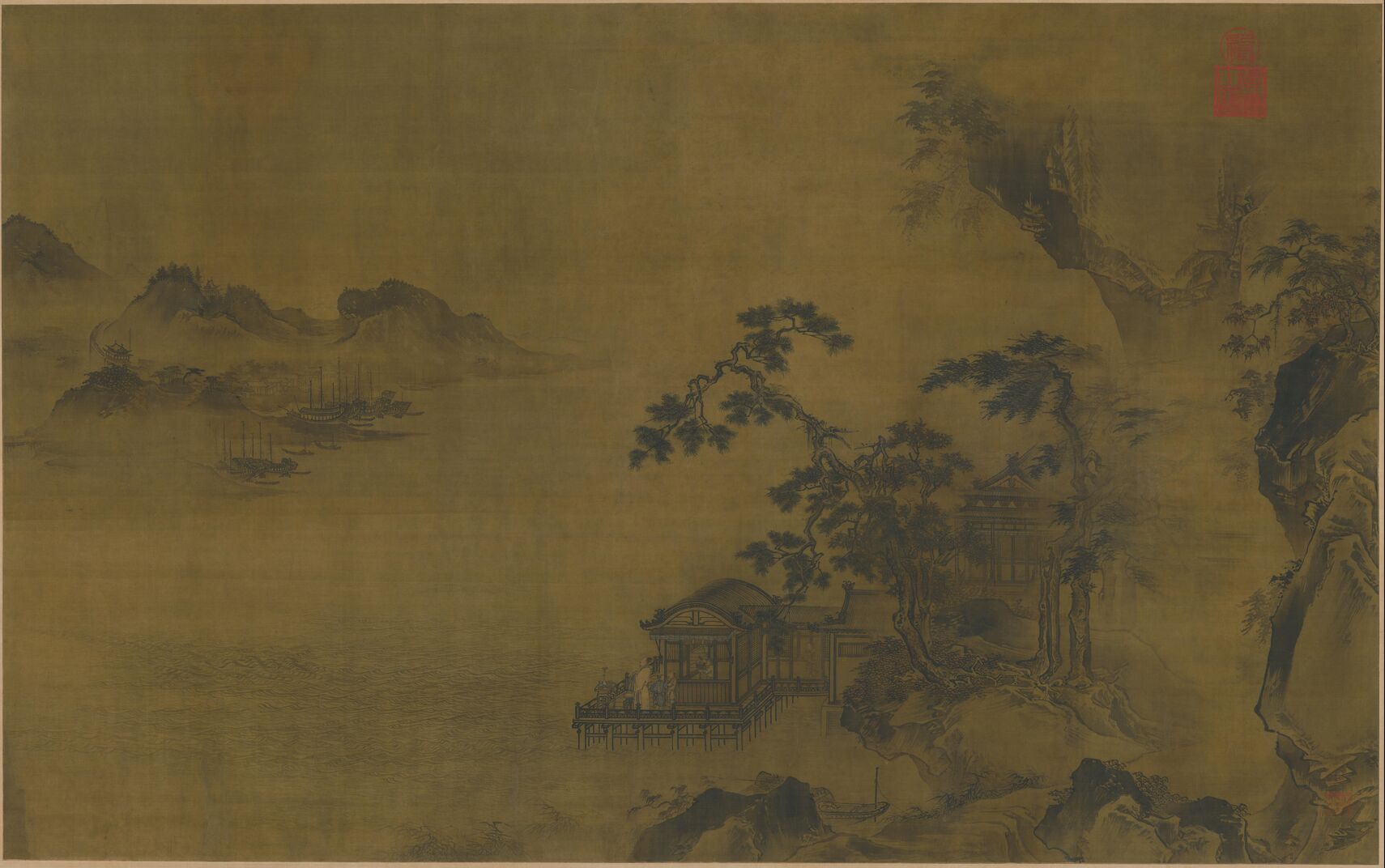 江阁远眺图预览图