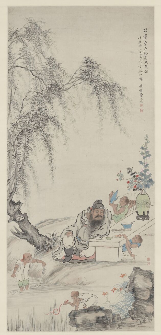 仿龚开终南鬼趣图预览图