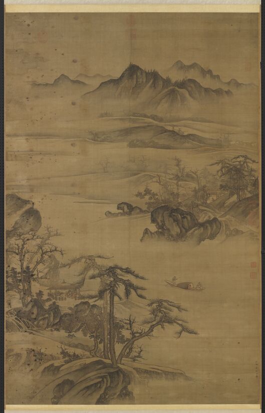 溪山烟艇图缩略图