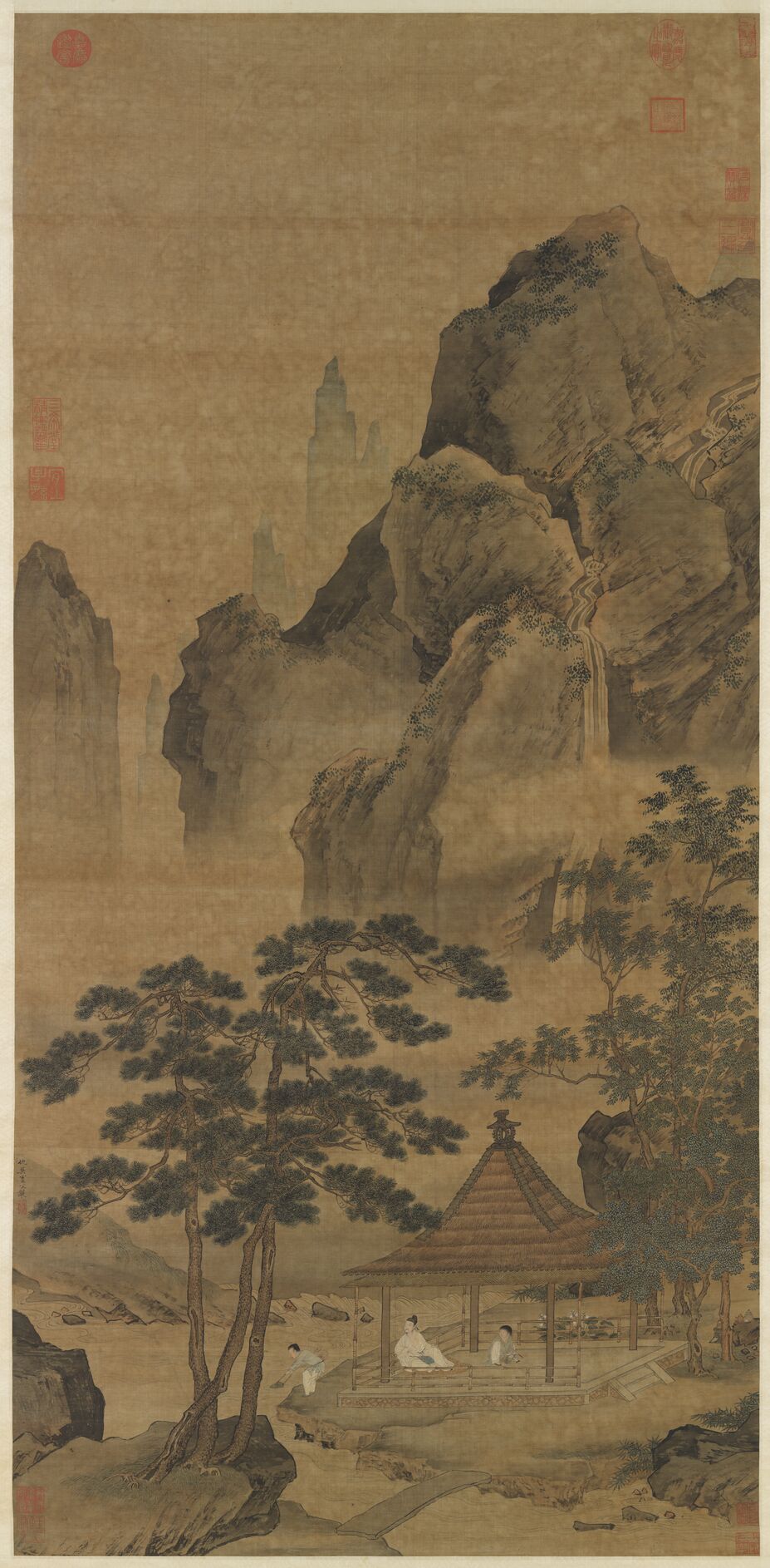 松亭试泉图预览图