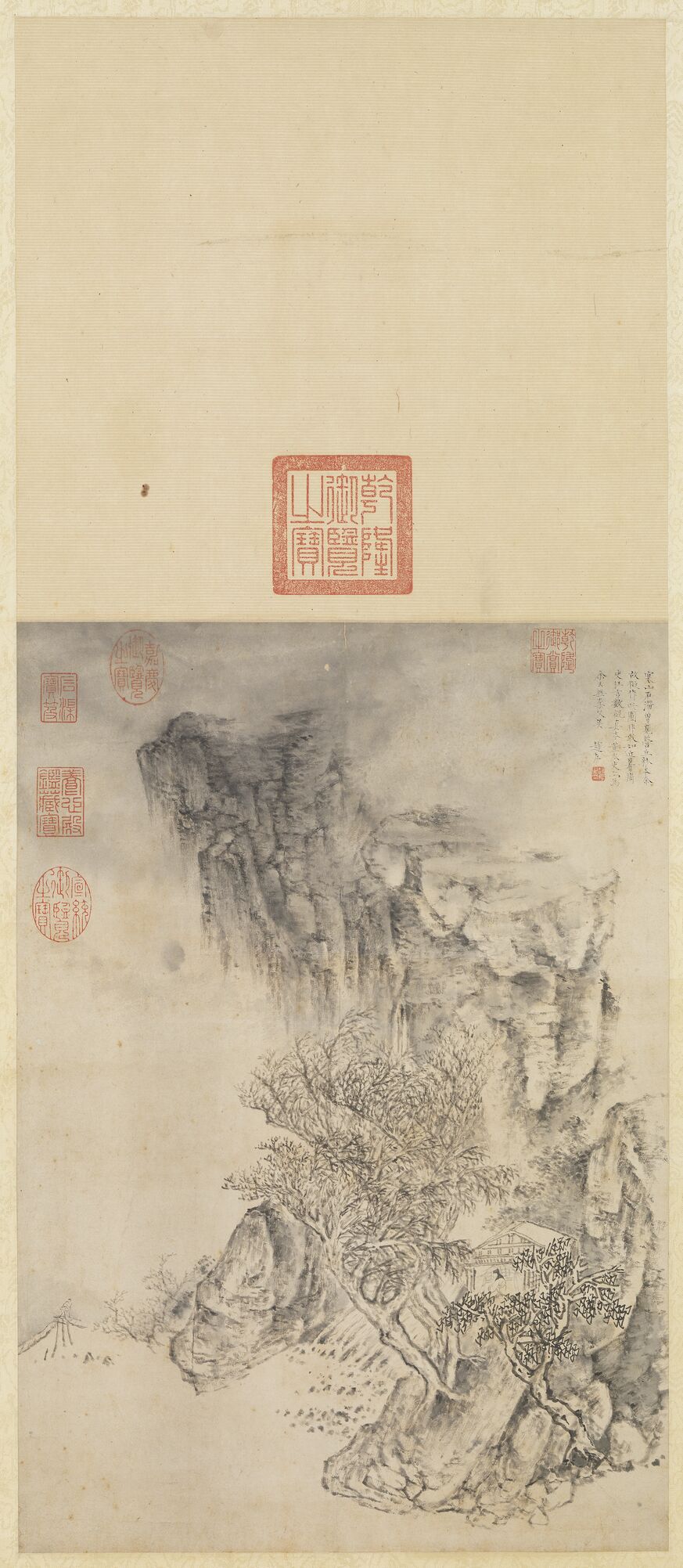 寒山石溜图预览图