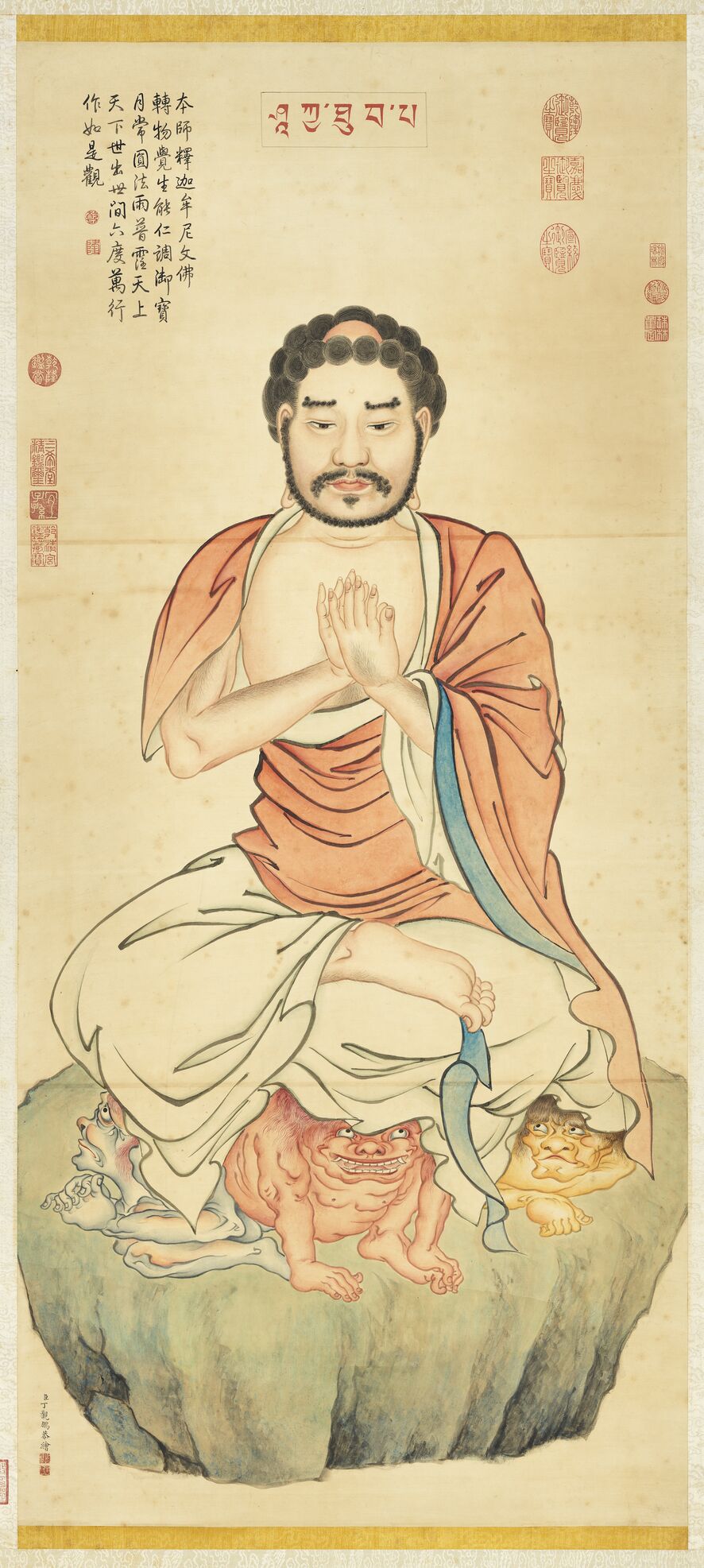 释迦牟尼文佛轴预览图