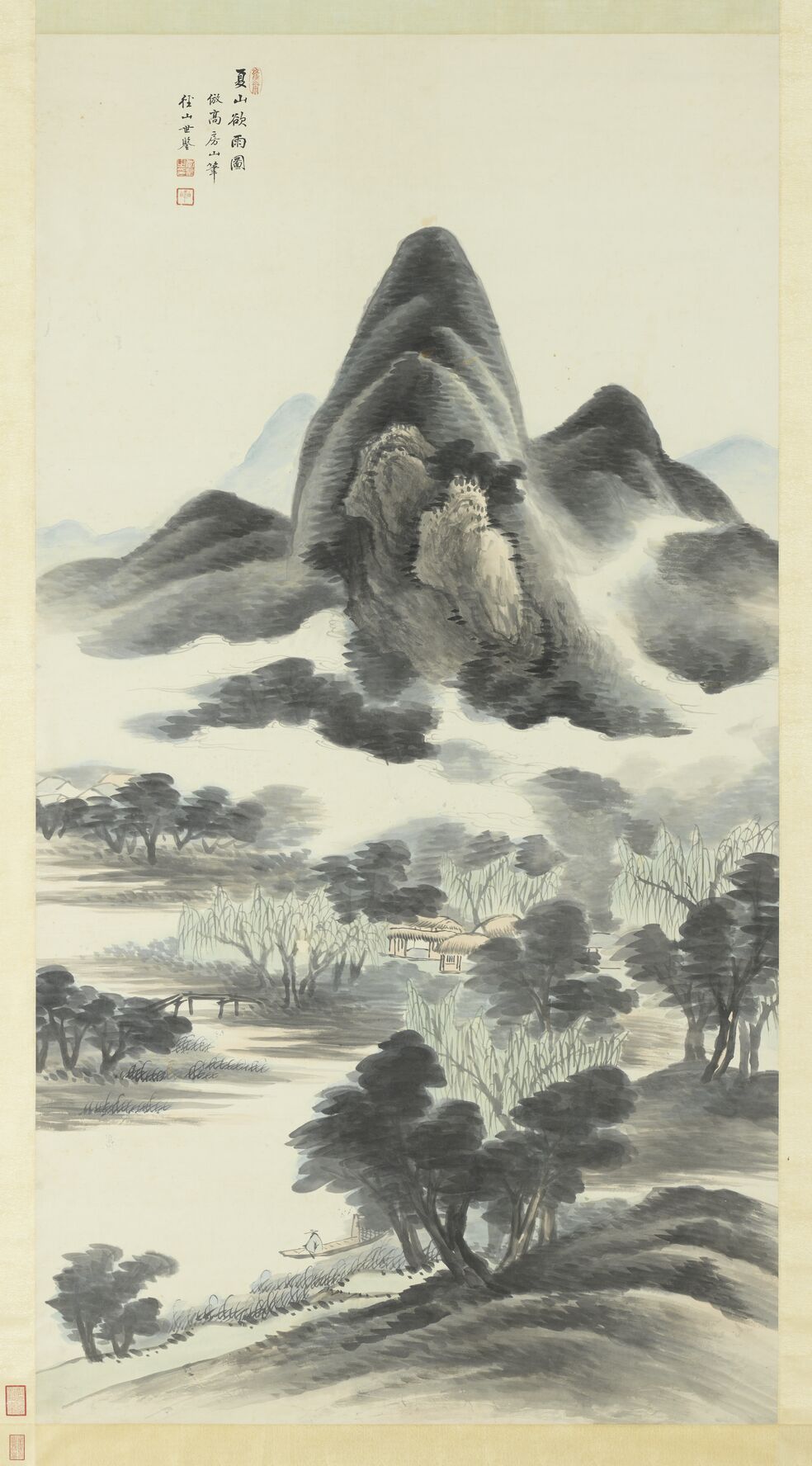 夏山欲雨图轴预览图
