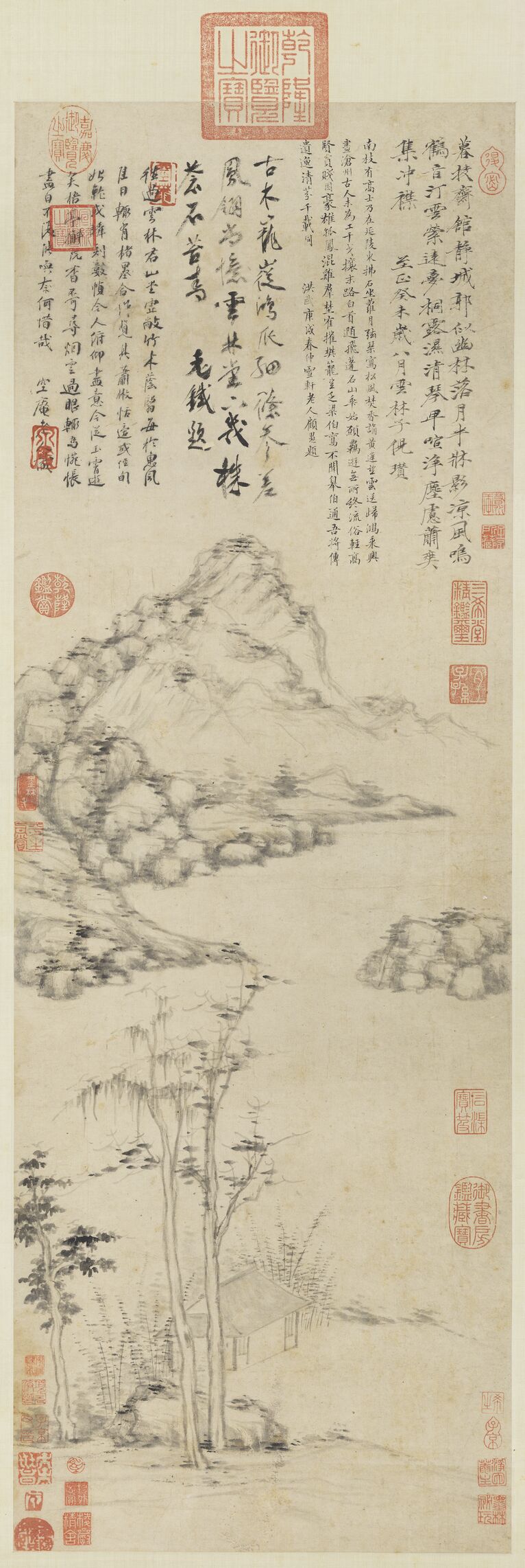 桐露清琴图预览图