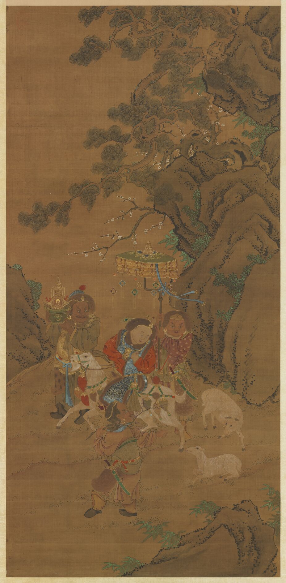 冬景戏婴图轴预览图