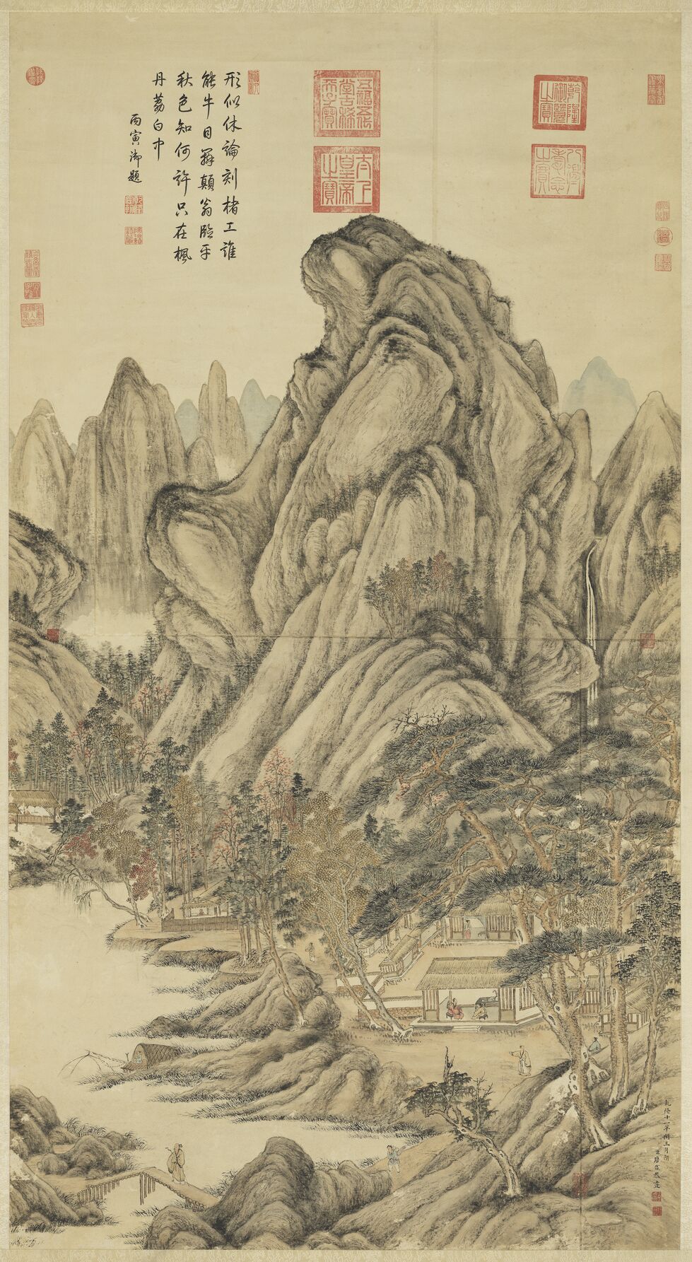 仿王蒙山水预览图