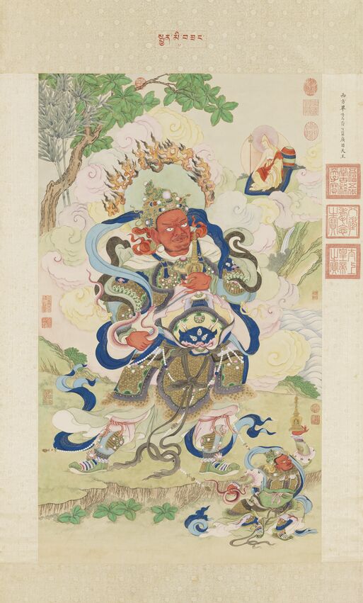 西方广目天王像轴预览图