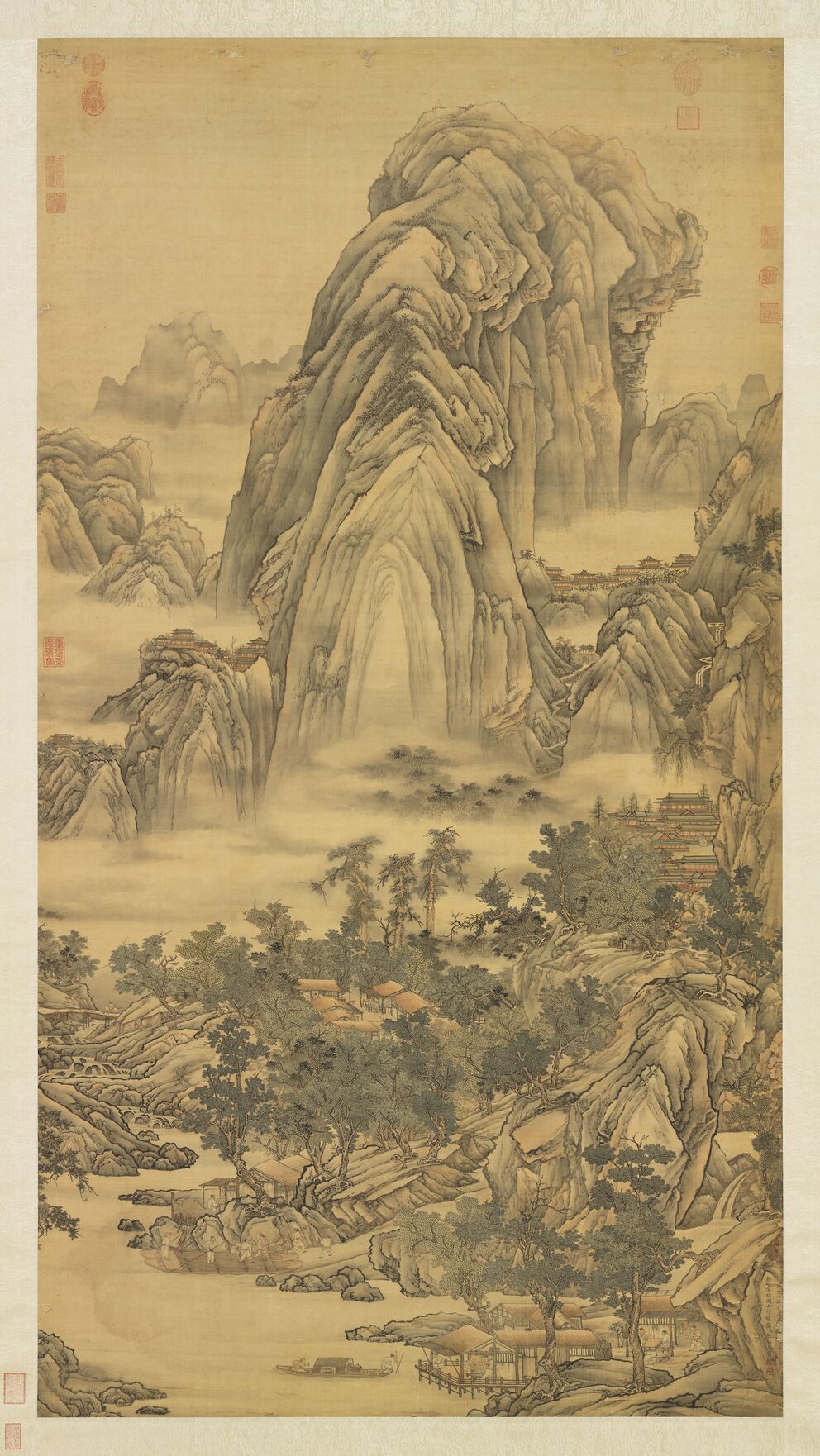 仿王维关山行旅图轴缩略图