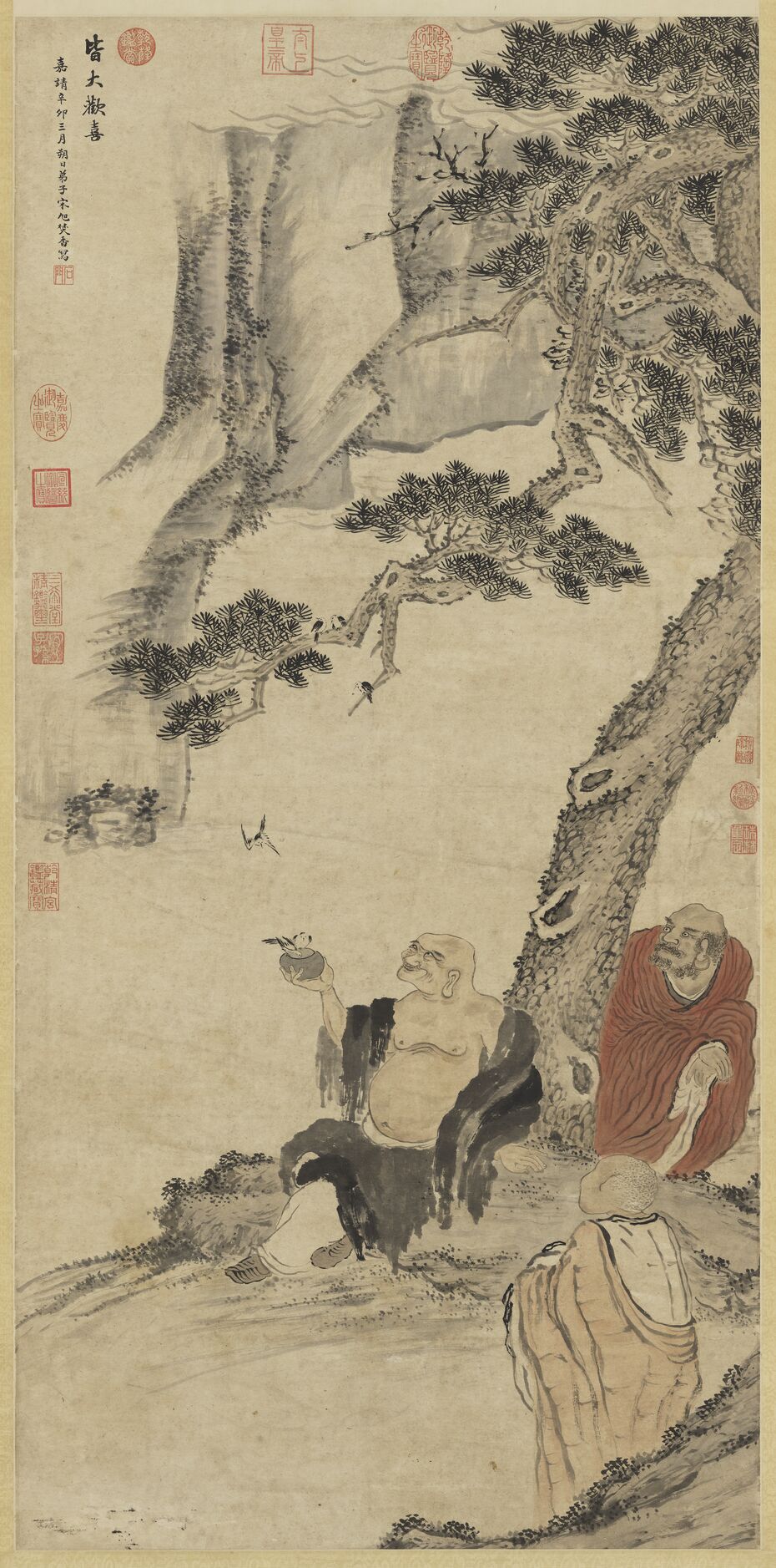 皆大欢喜图轴预览图
