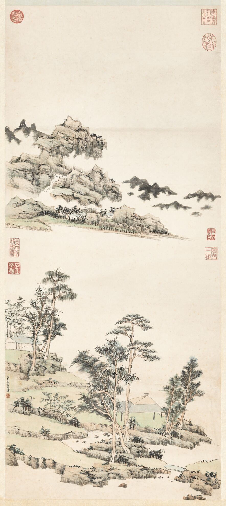 林亭烟岫轴预览图