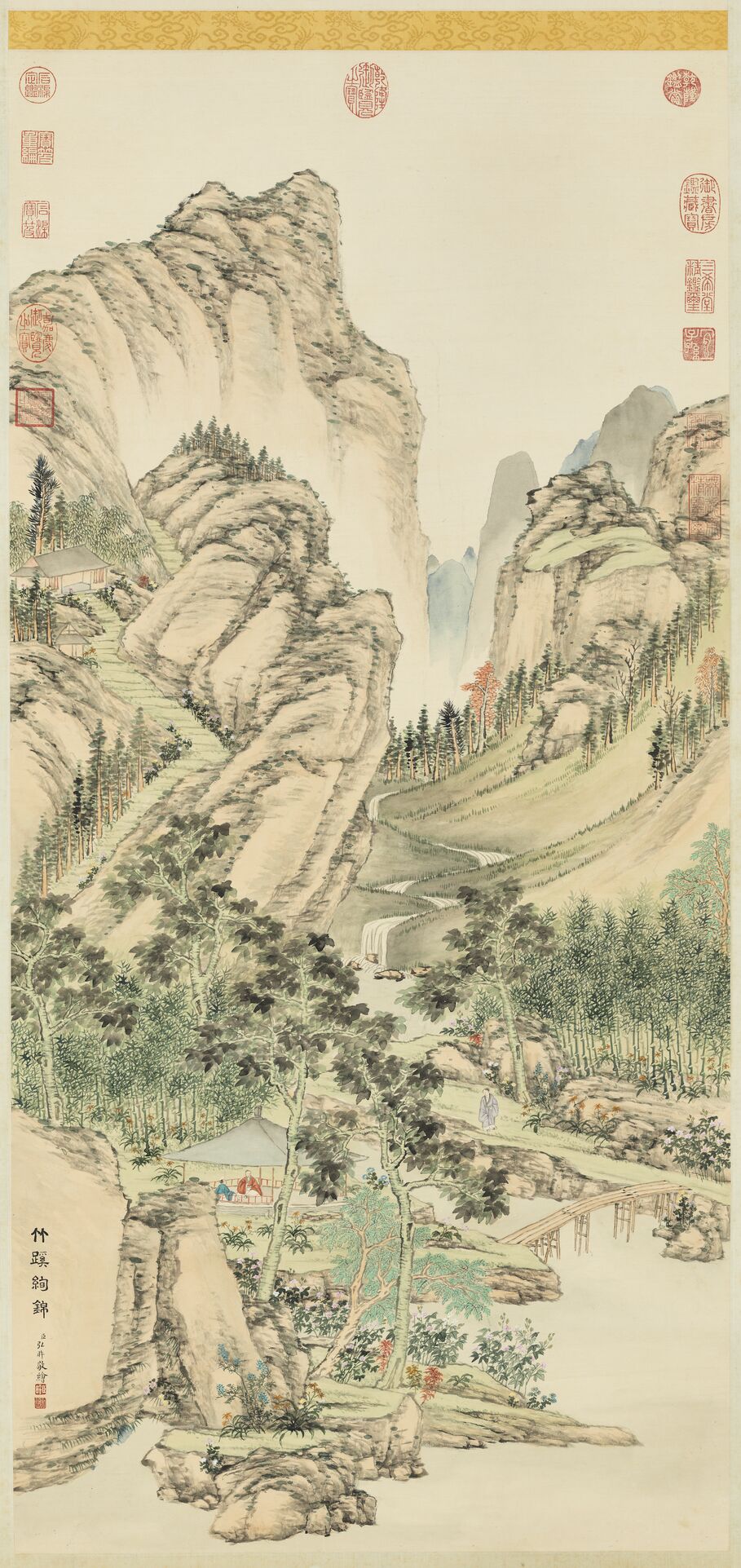 竹蹊绚锦图预览图