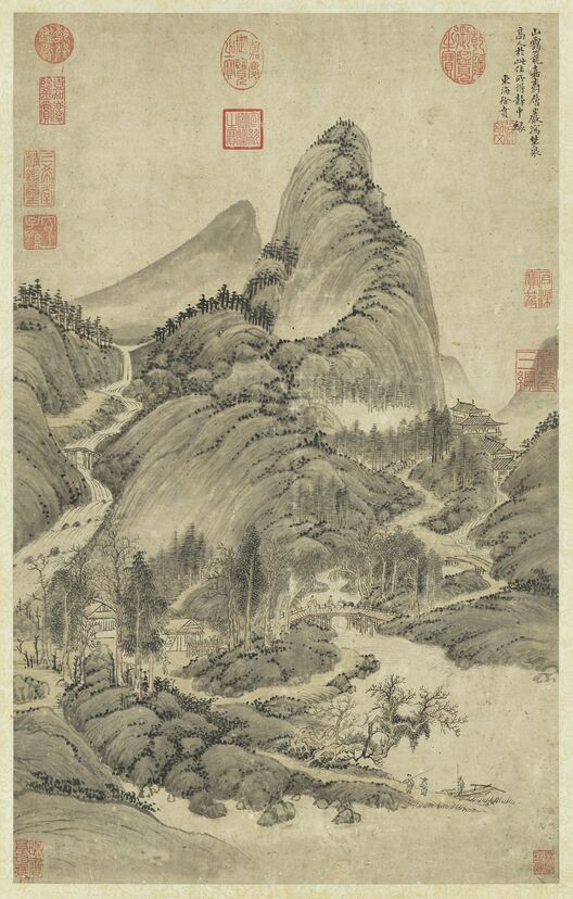 山水轴缩略图