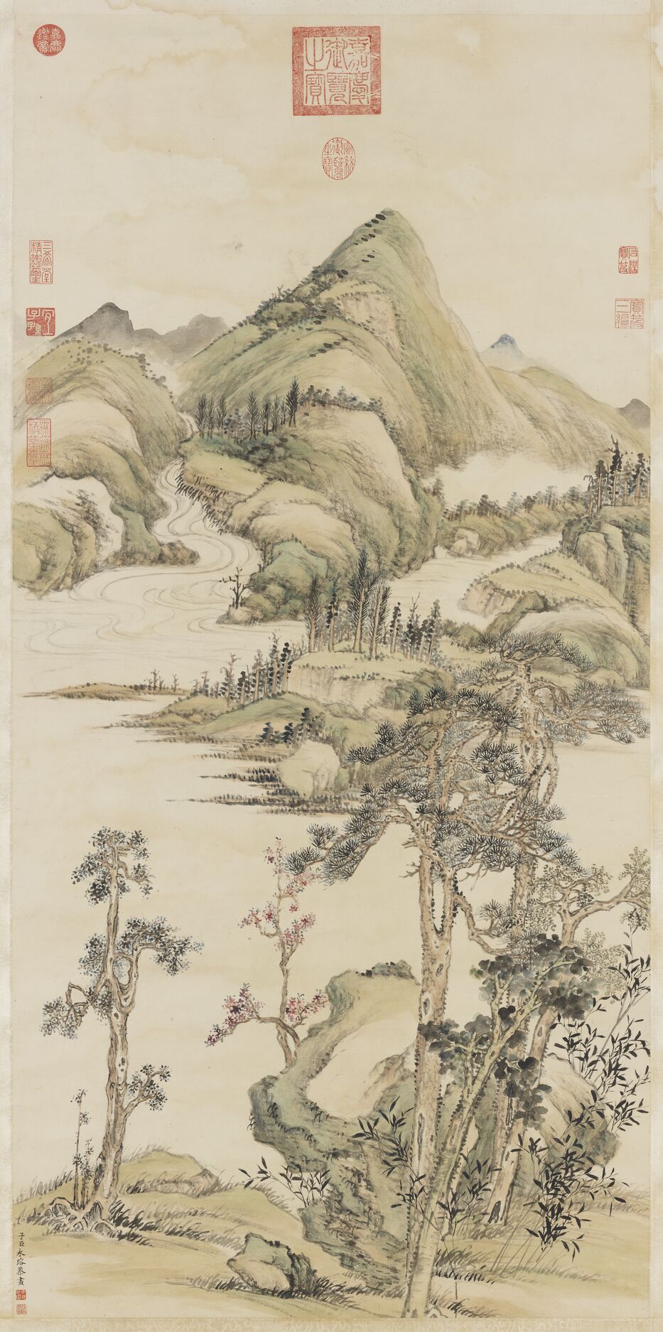 山水轴预览图