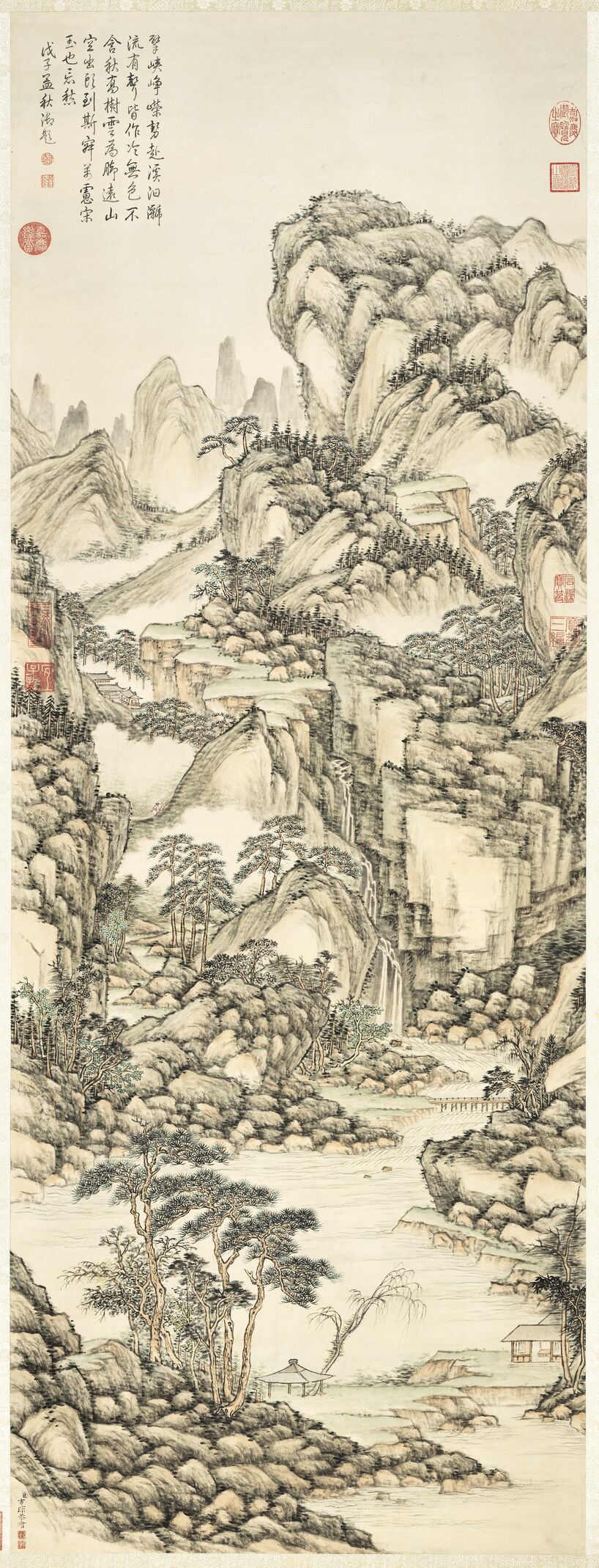松岩飞瀑图缩略图