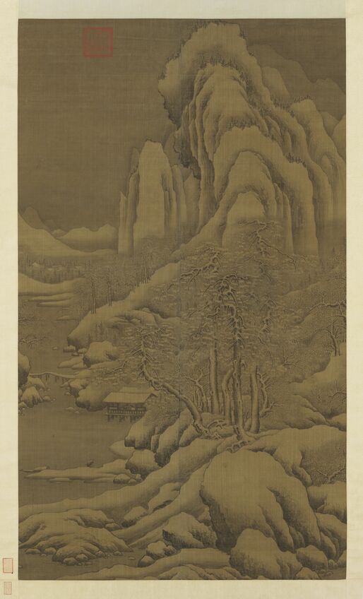 雪溪归棹图缩略图