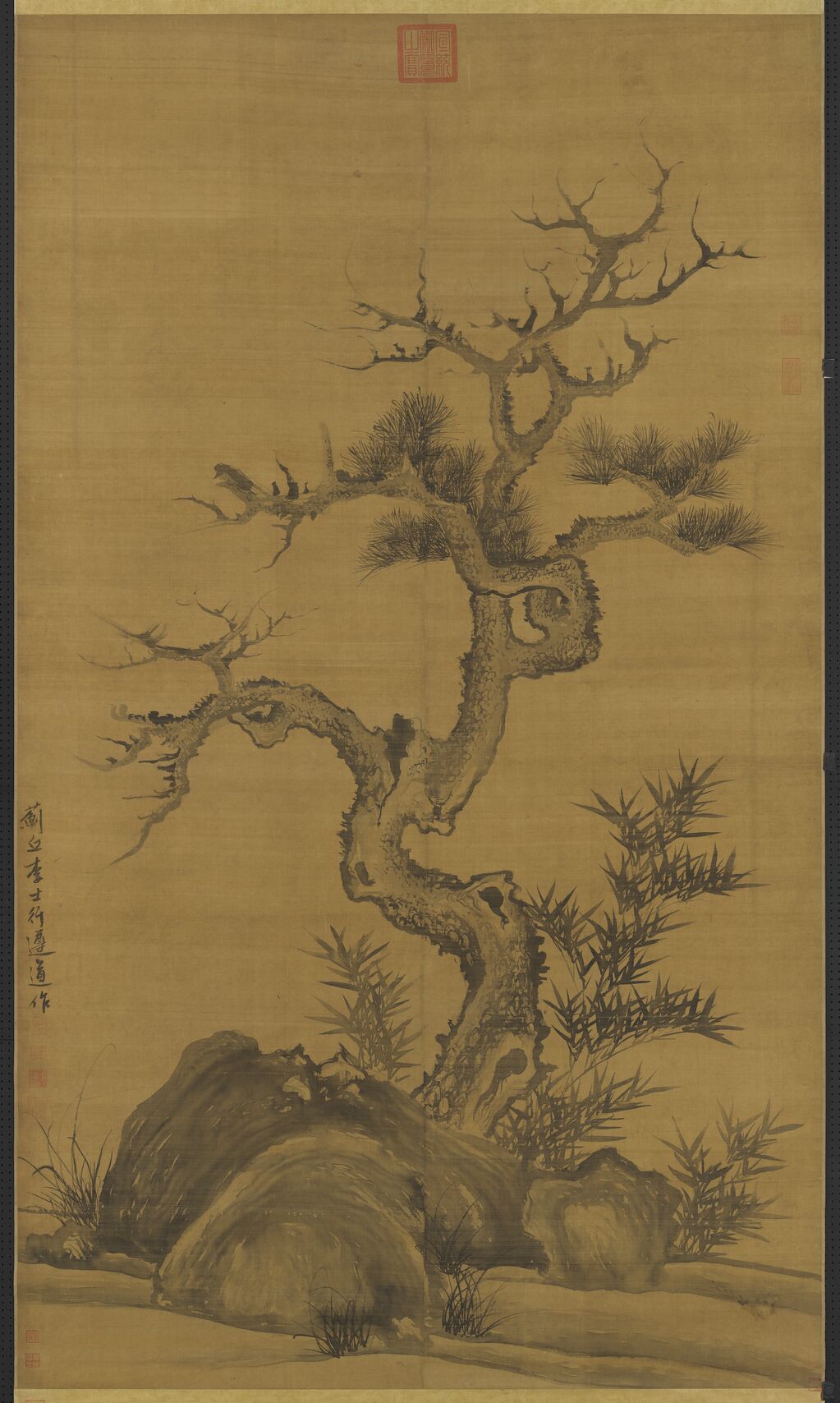 乔松竹石图缩略图