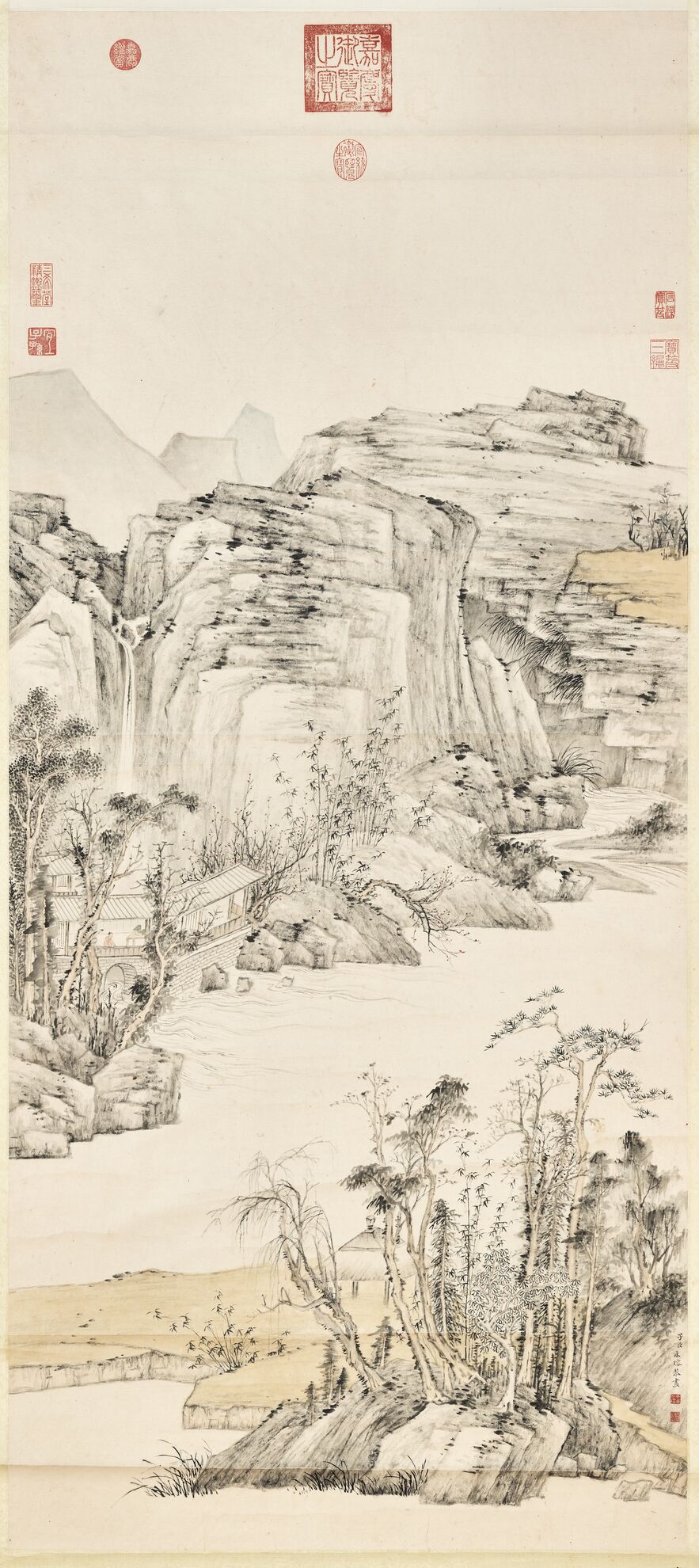 永瑢画山水轴预览图