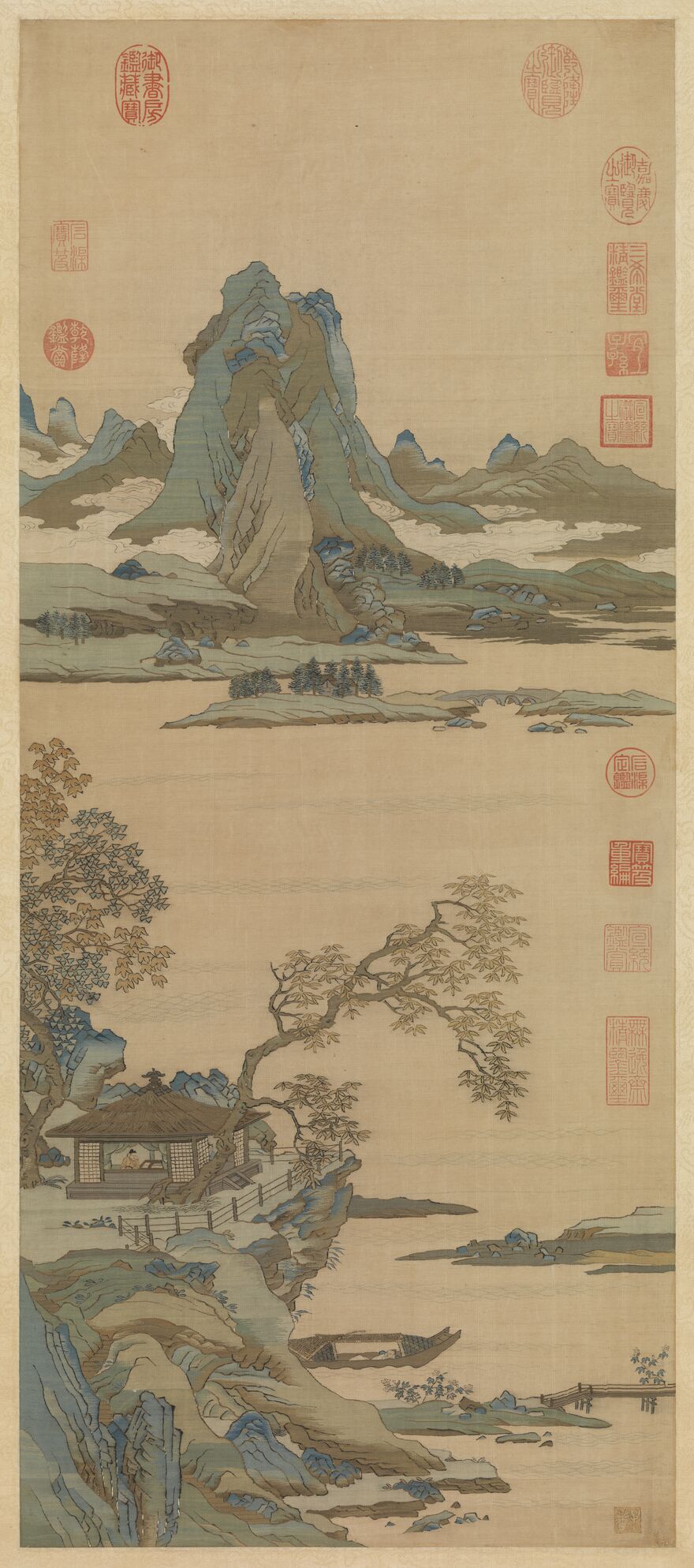 缂丝山水轴缩略图
