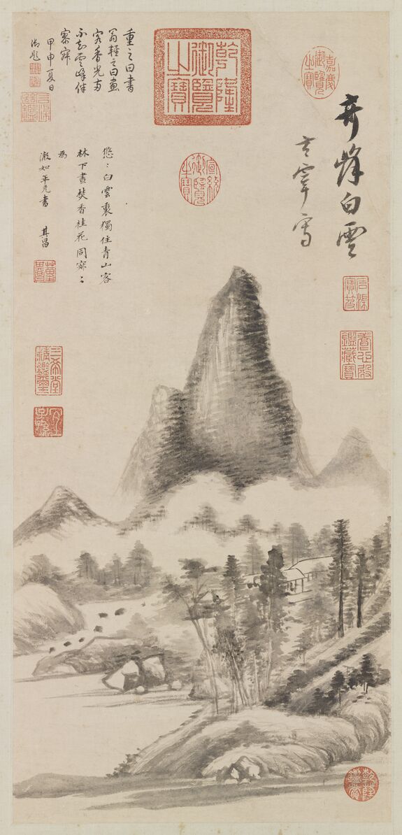 奇峰白云图预览图