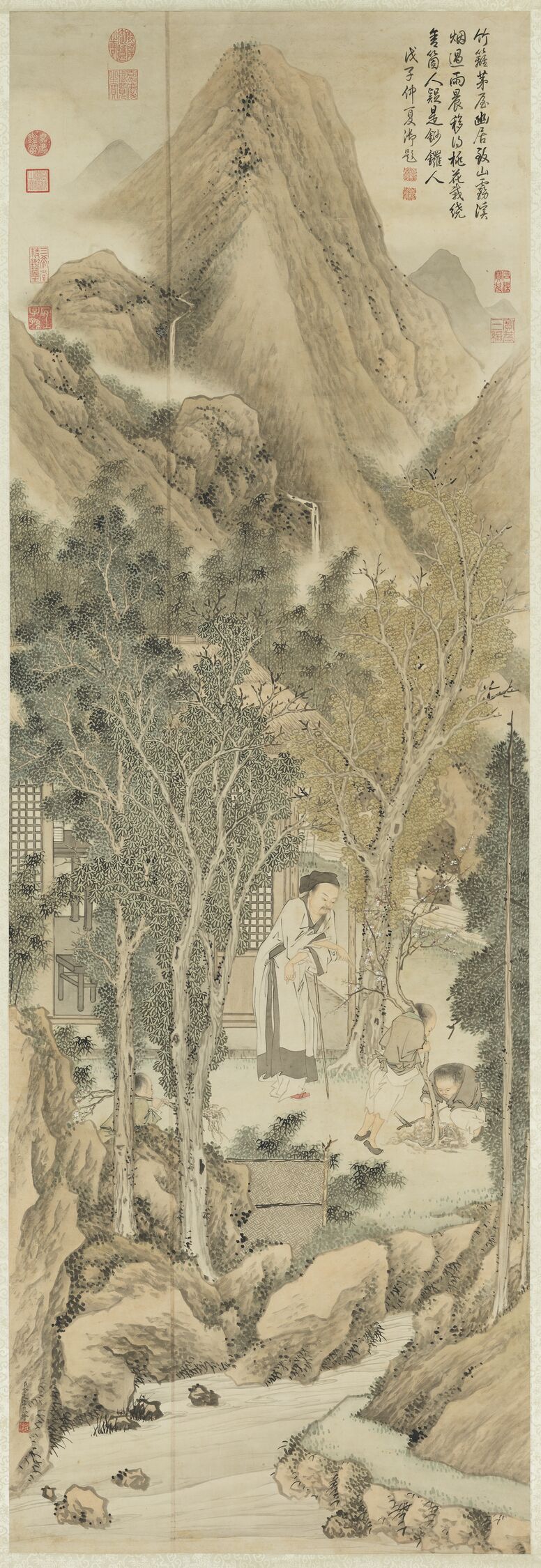 移桃图轴预览图