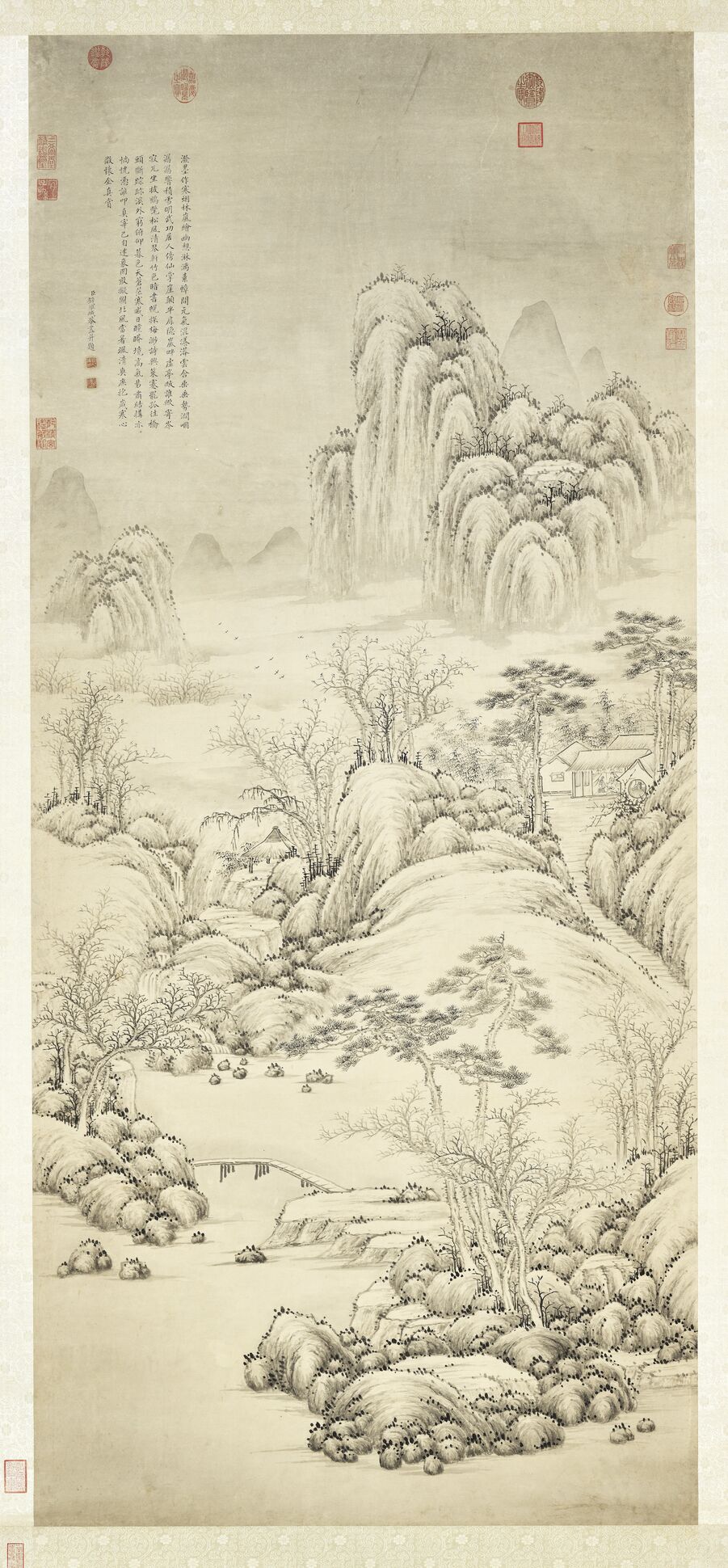 寒林欲雪轴预览图