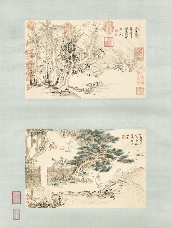 山水双幅预览图