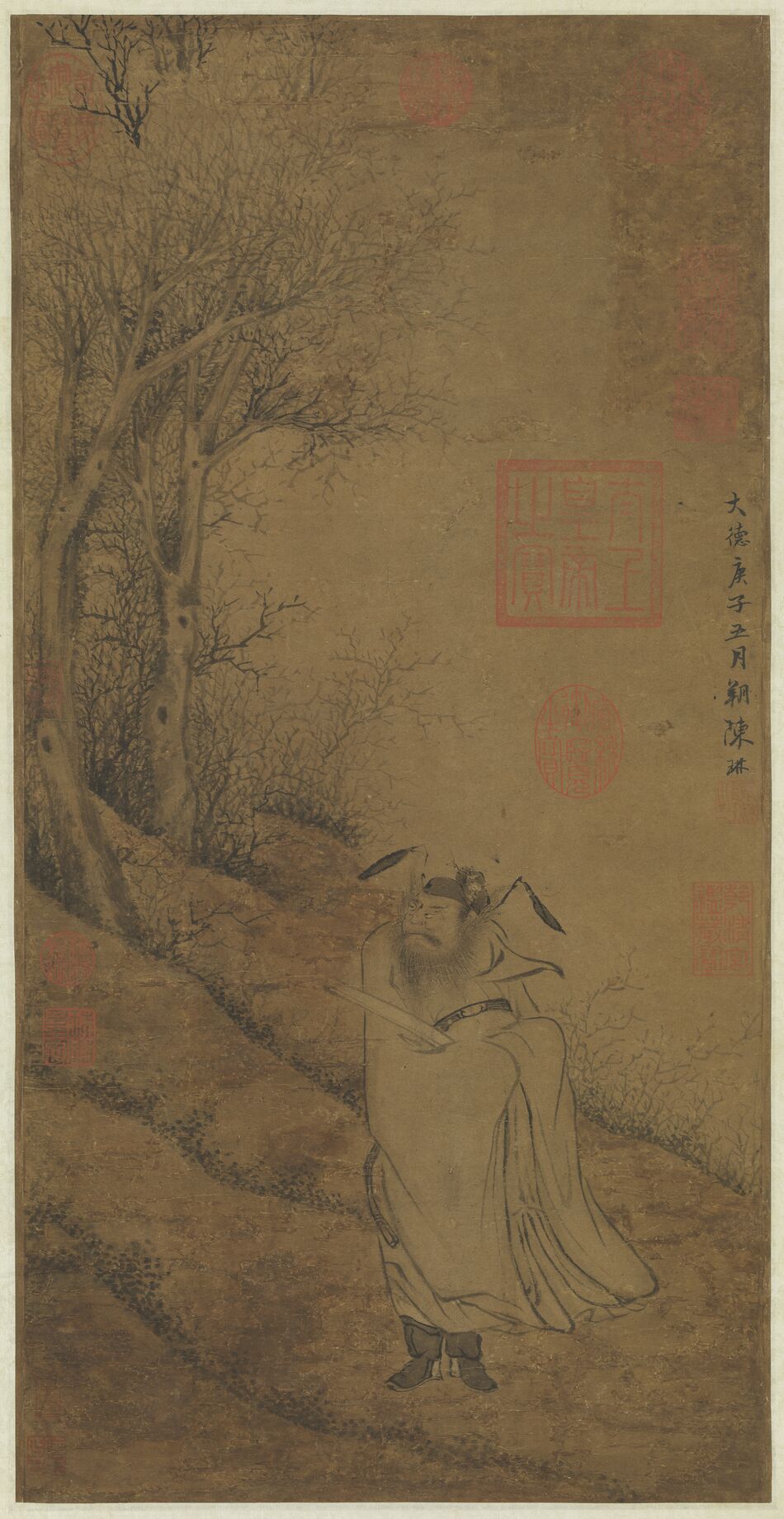 寒林钟馗图缩略图