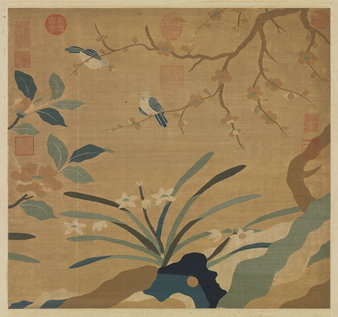 缂丝花鸟轴缩略图