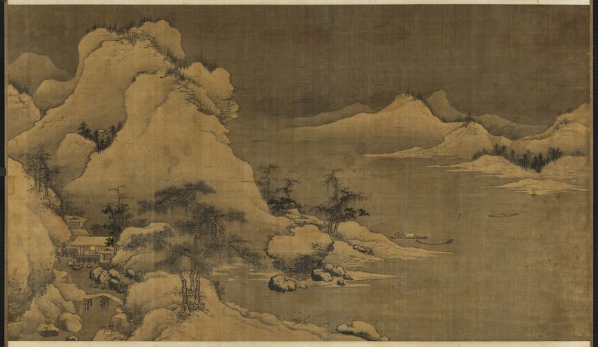 雪景山水图预览图
