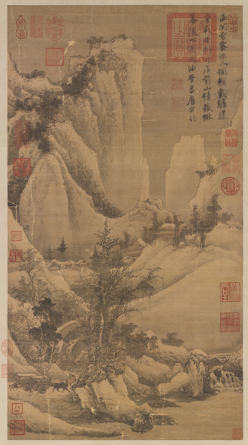 函关雪霁图预览图