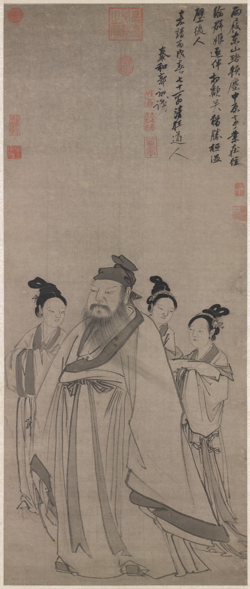 东山携妓图缩略图