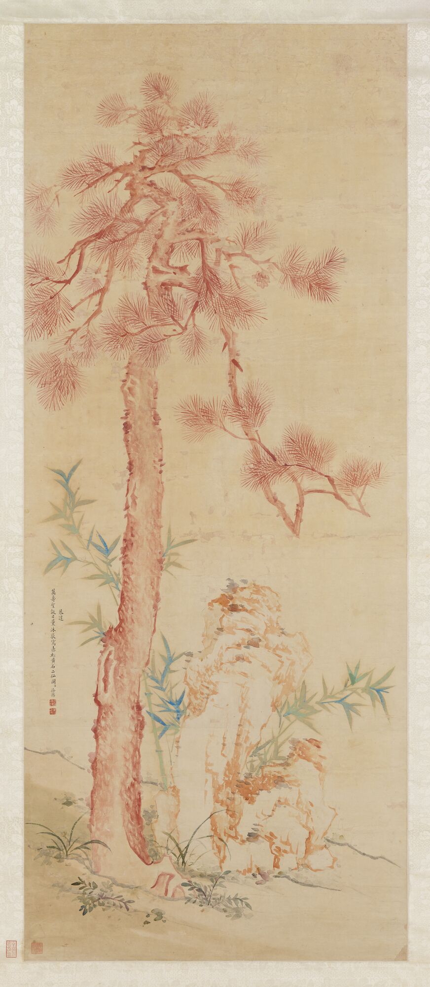赤松黄石二仙图轴预览图