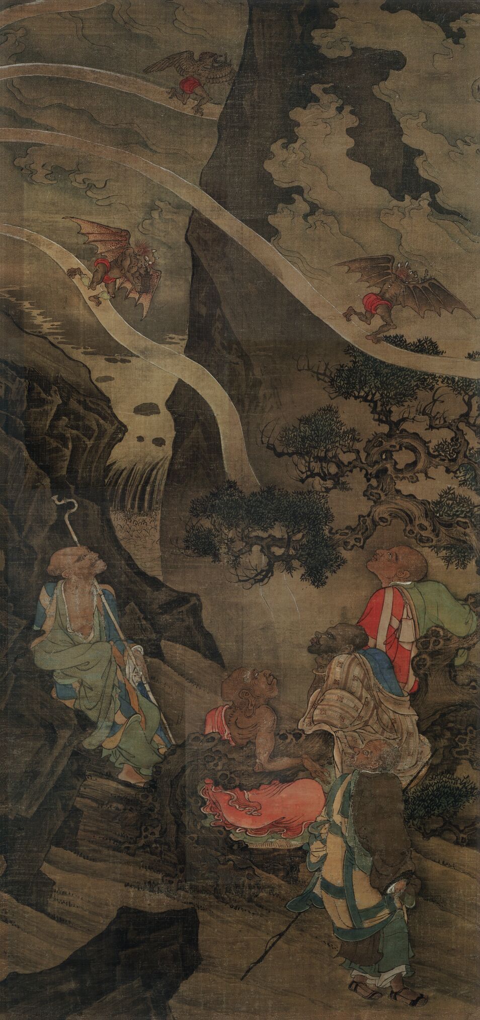 五百罗汉之观舍利光图预览图