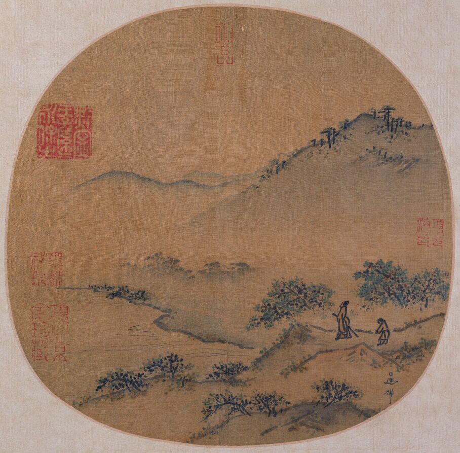 郊园曳杖图预览图