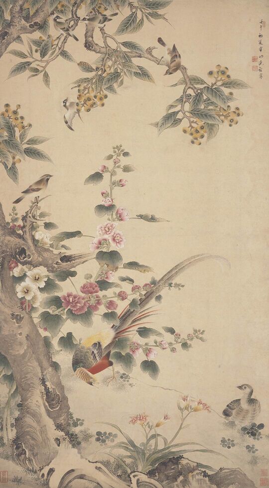 花鸟图轴预览图