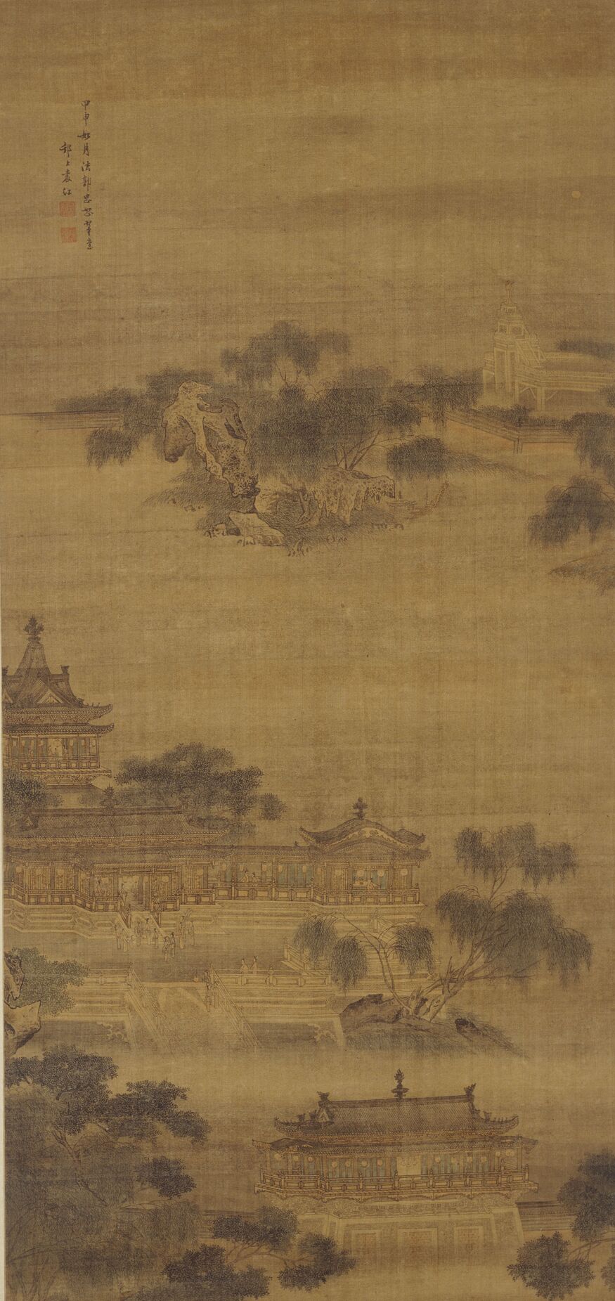 水殿春深图轴缩略图