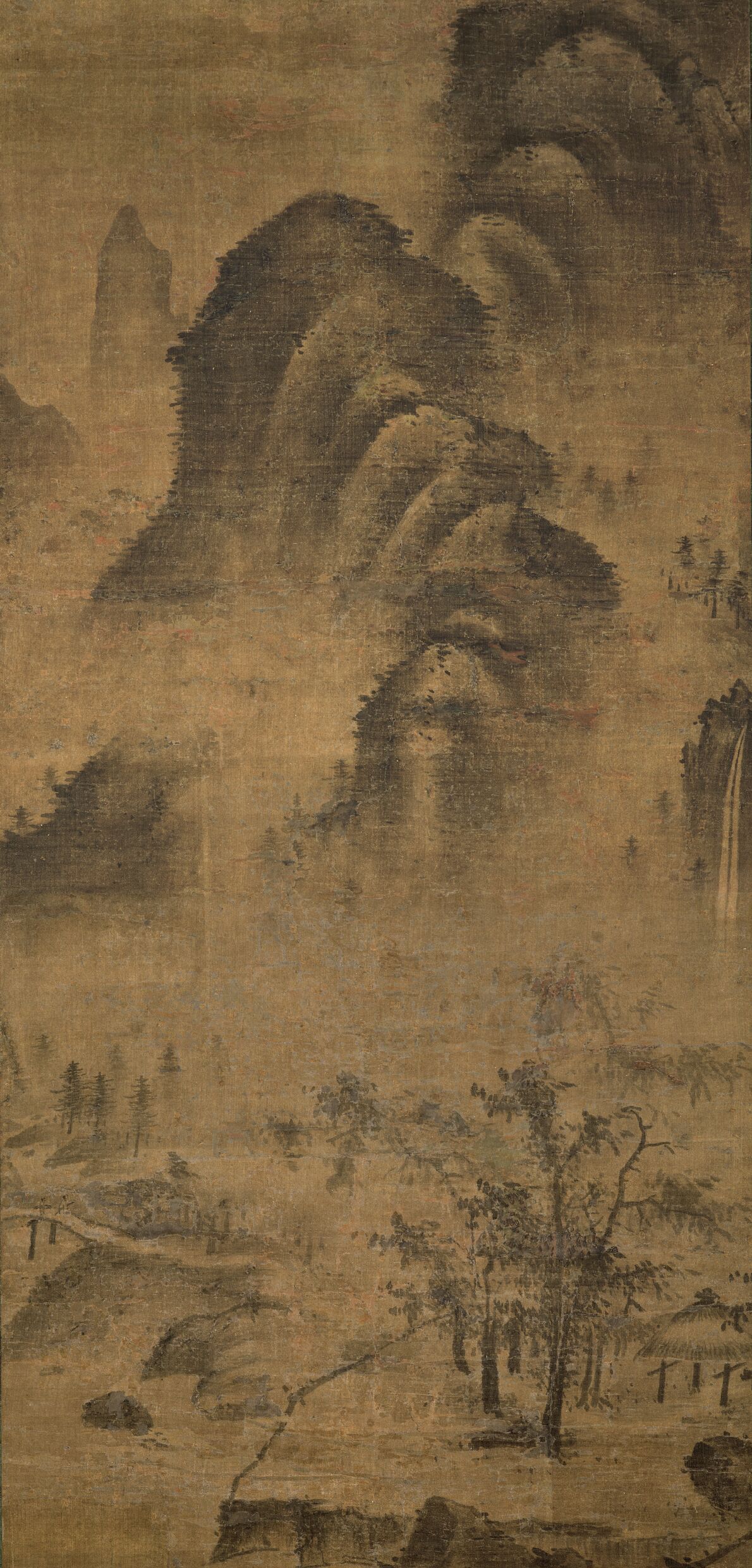 茅屋云山图预览图