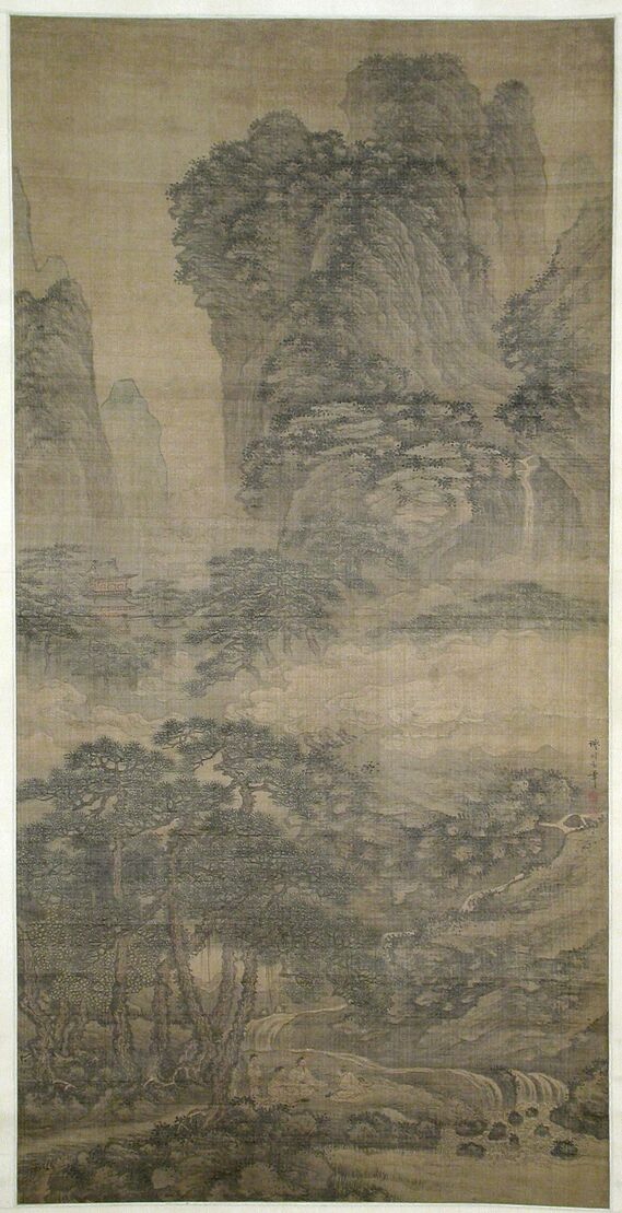 松溪琴客图预览图
