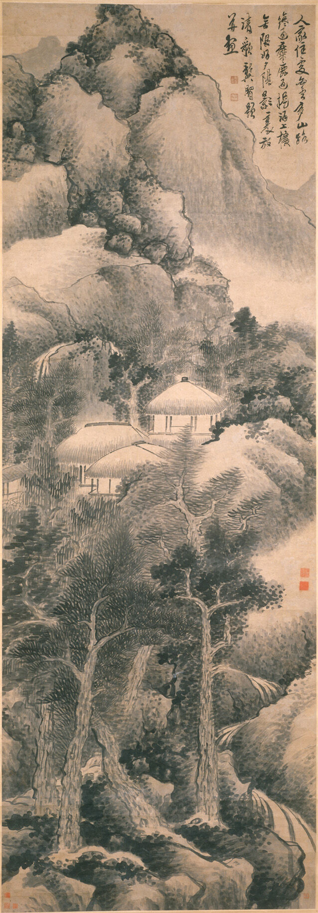 云山隐居图预览图