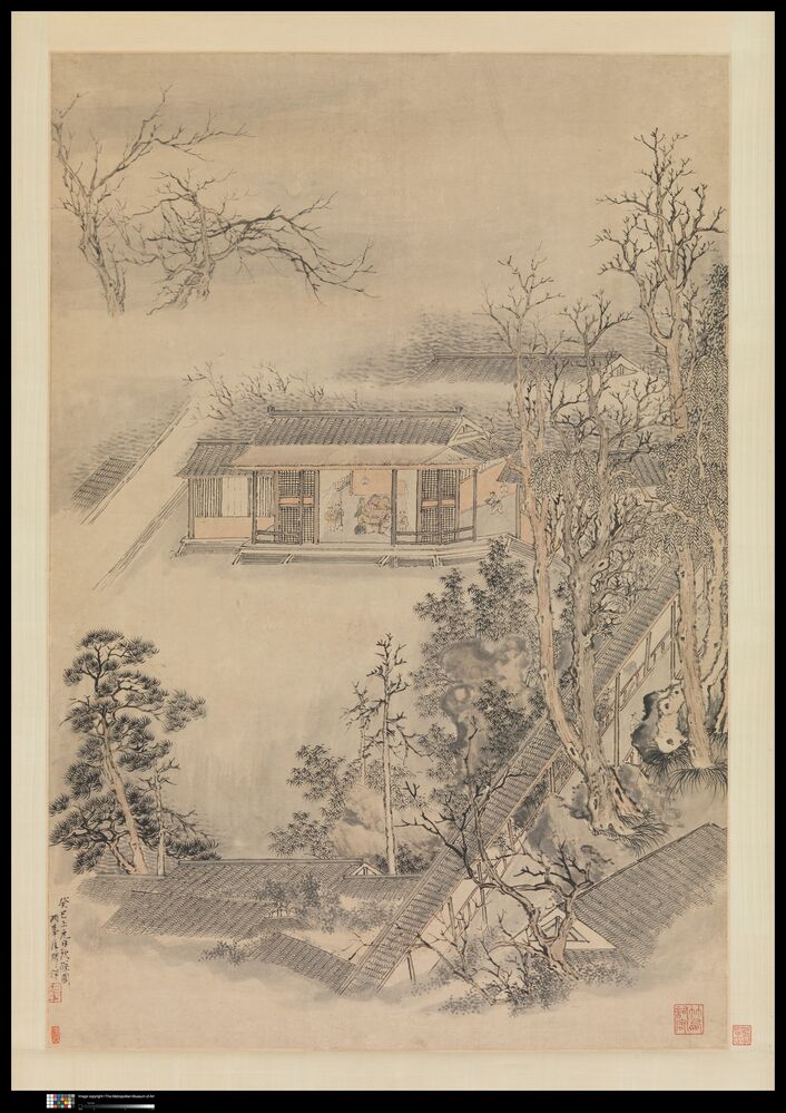 篠园饮酒图预览图