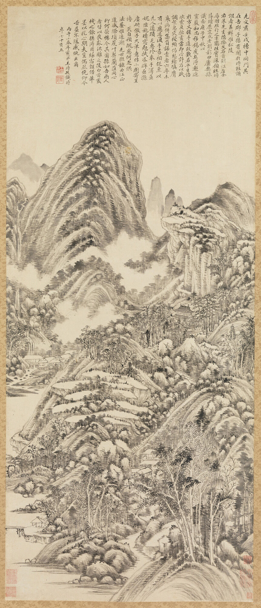 仿黄公望山水图预览图
