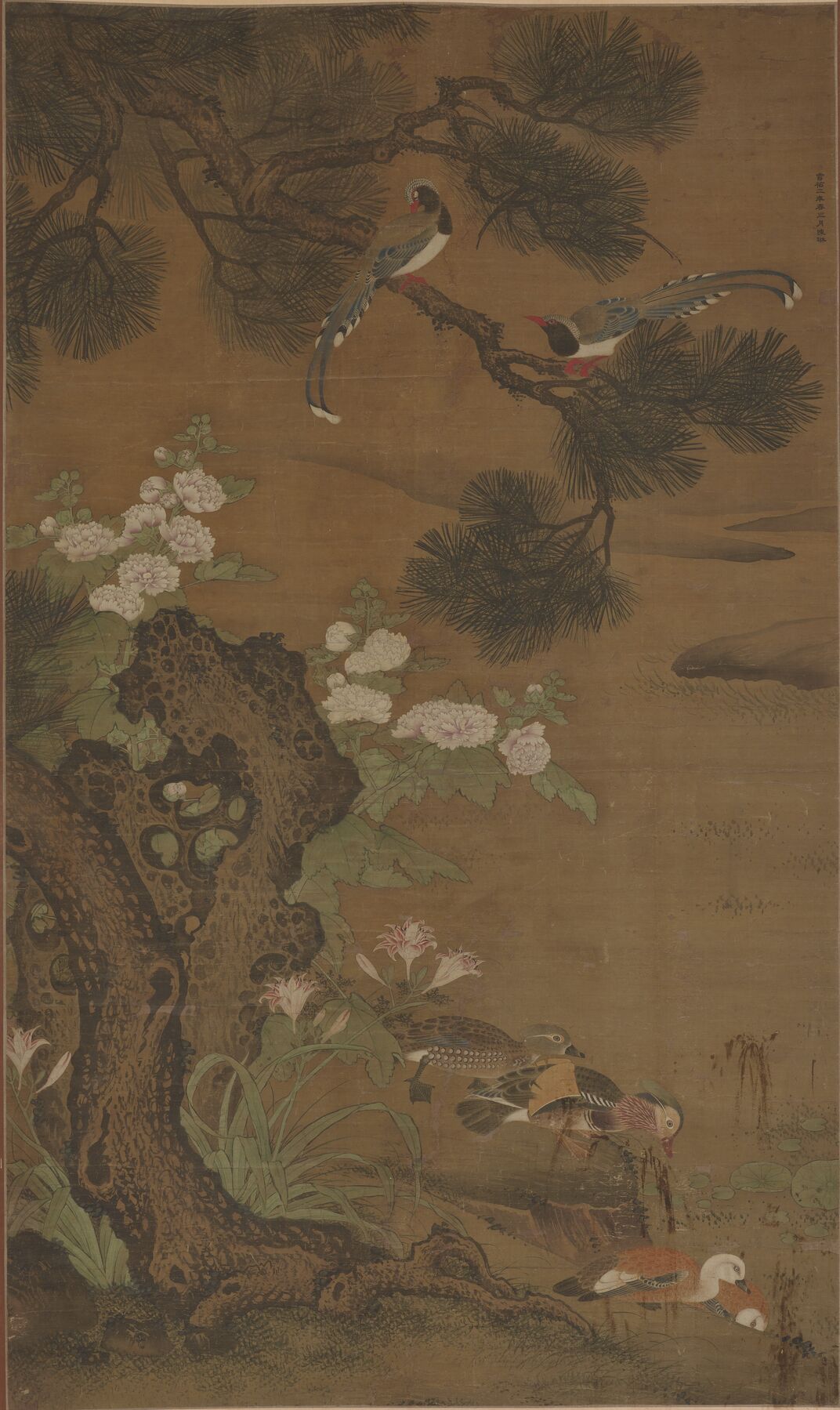 鸳鸯蓝鹊图缩略图