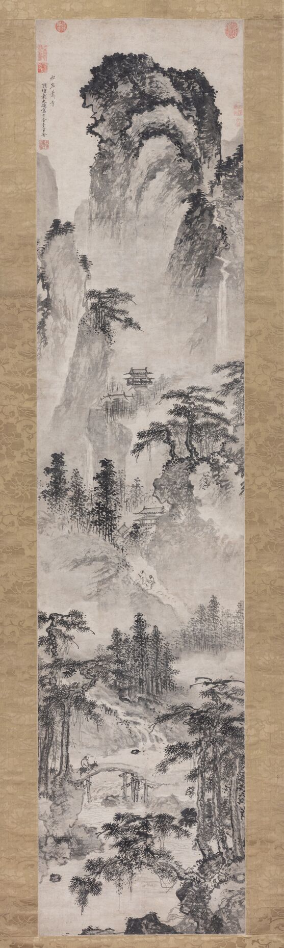 松岩萧寺图预览图