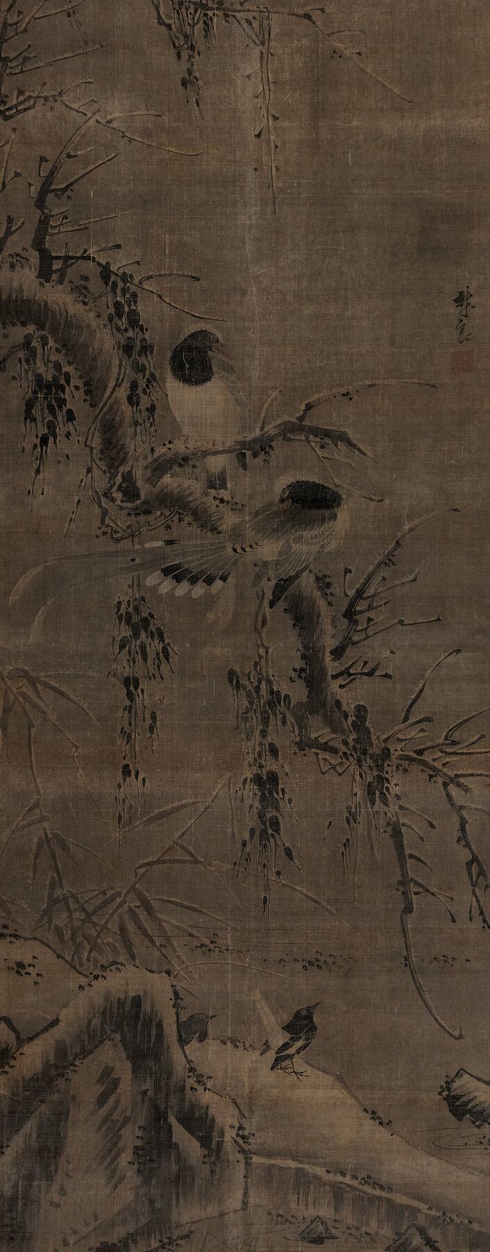 雪景水禽图预览图