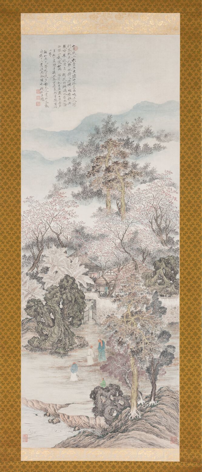 虞山草堂步月诗意图缩略图
