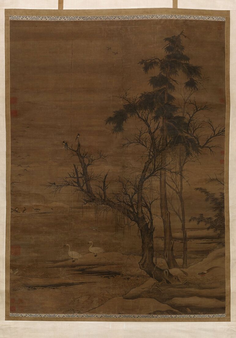 枯木水禽图预览图