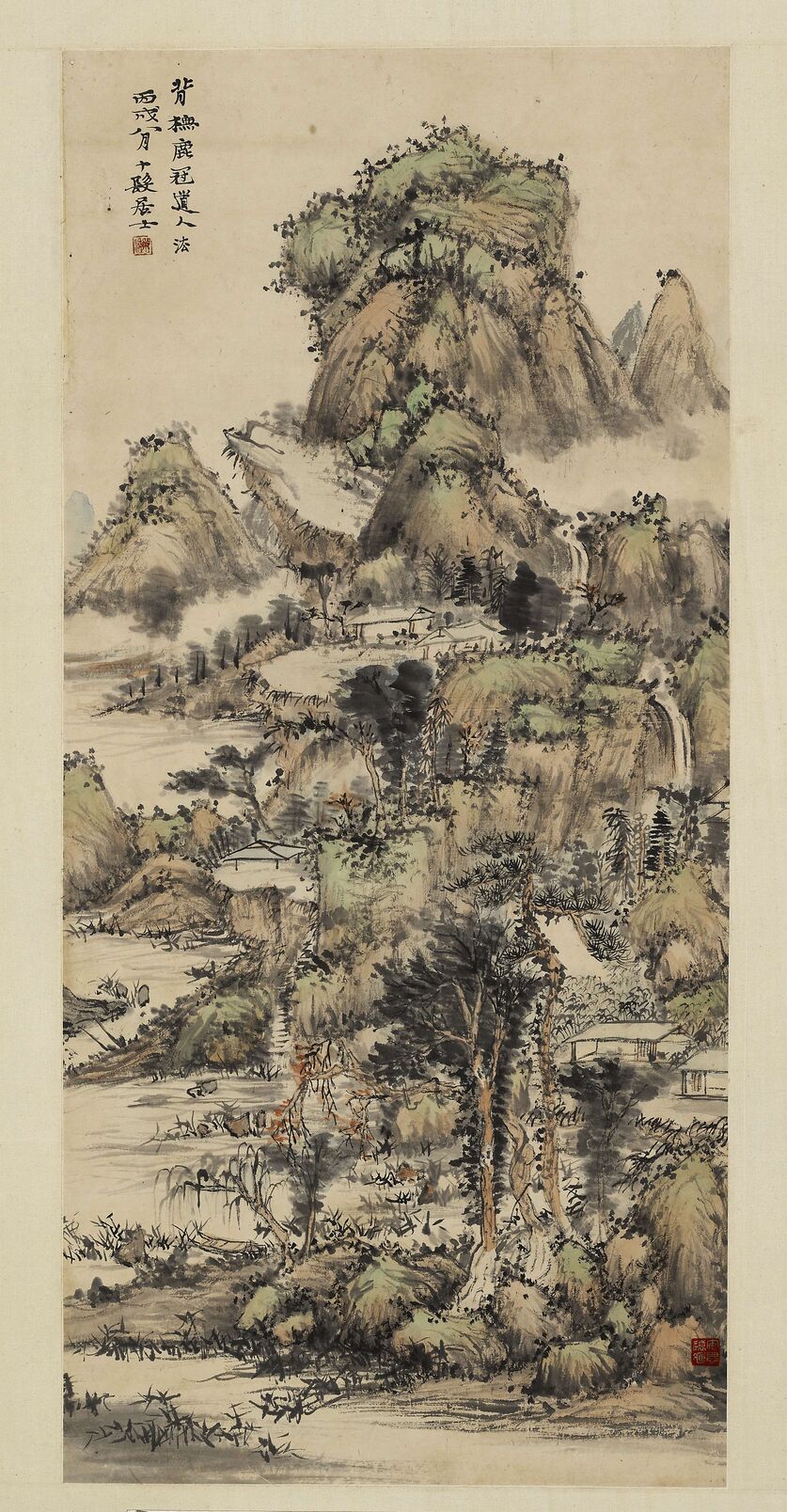 仿杜琼山水图预览图
