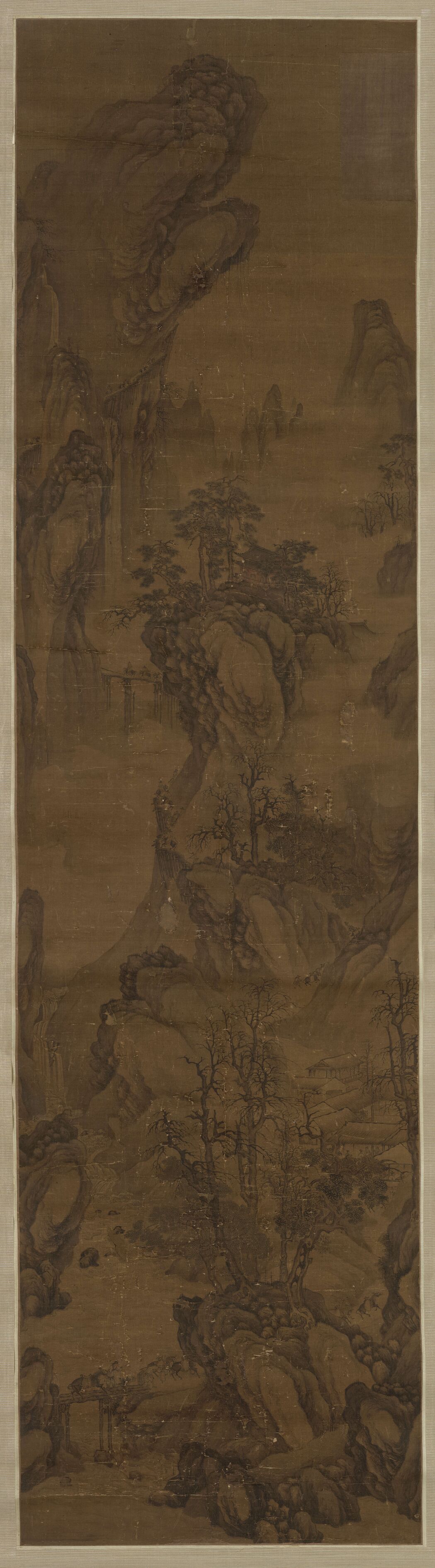 山水图（栈道行旅）预览图