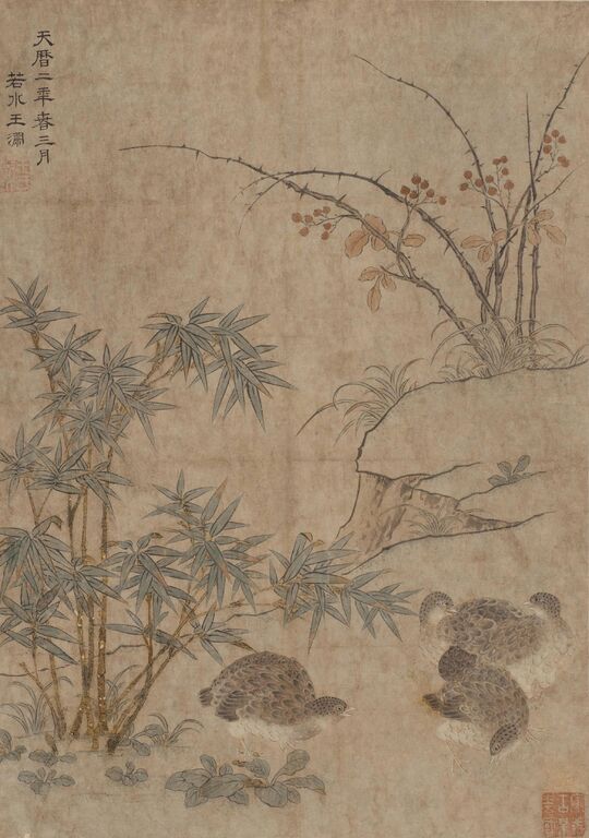 竹雀图预览图